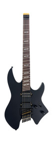 Sire Larry Carlton X6 Headless Electric Guitar in Black Satin - Image 2