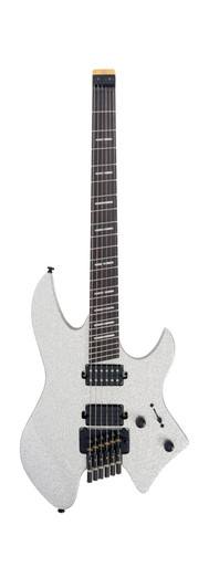 Sire Larry Carlton X6 Headless Electric Guitar in Silver Sparkle - Image 3