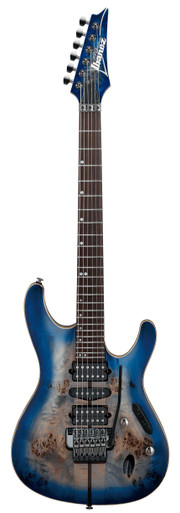 Ibanez S1070PBZ Electric Guitar in Cerulean Blue Burst - Image 3