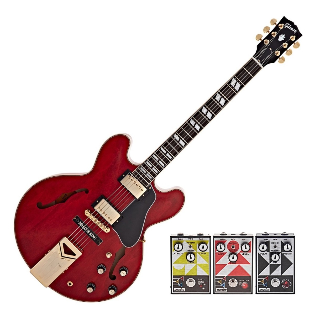 Gibson Marcus King ES-345 60s Cherry w/ 3 Free Maestro Pedals