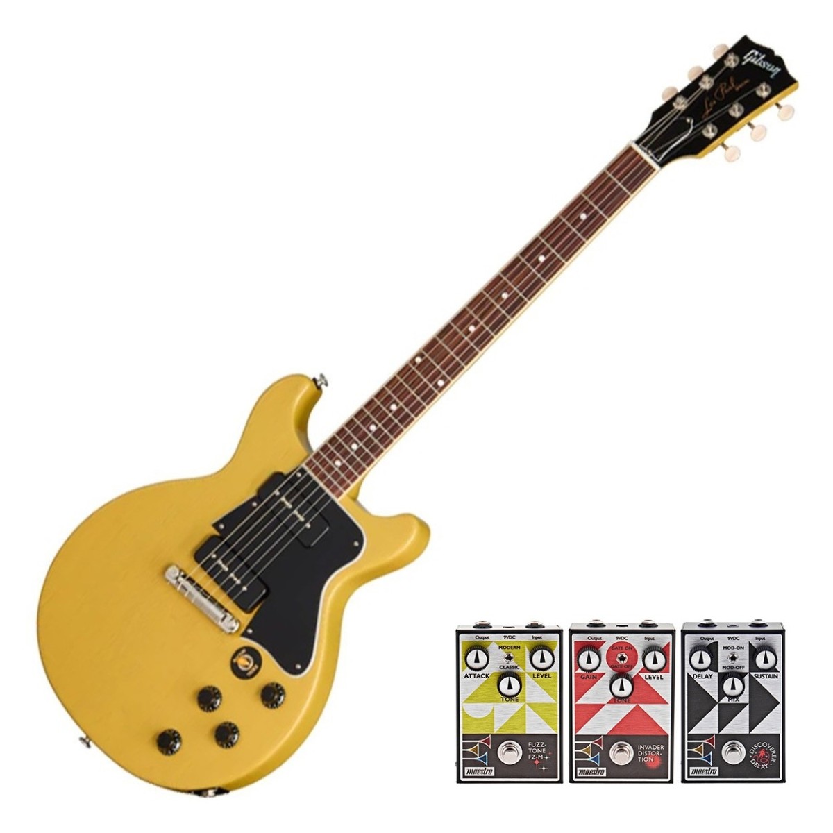 Gibson Les Paul Special Double Cut TV Yellow w/ 3 Free Maestro Pedals
