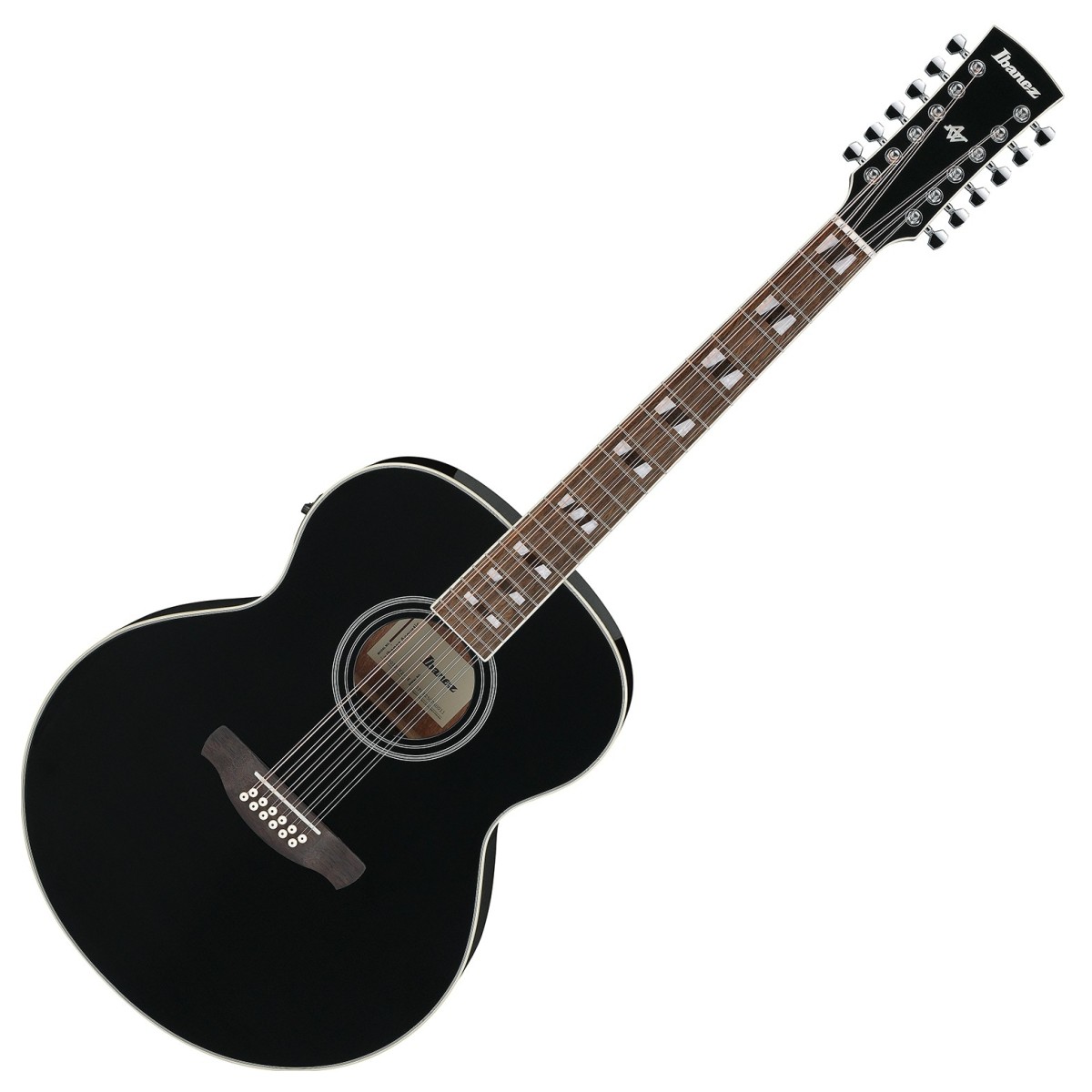 Ibanez AJ7012M1E Artwood 12-String Black