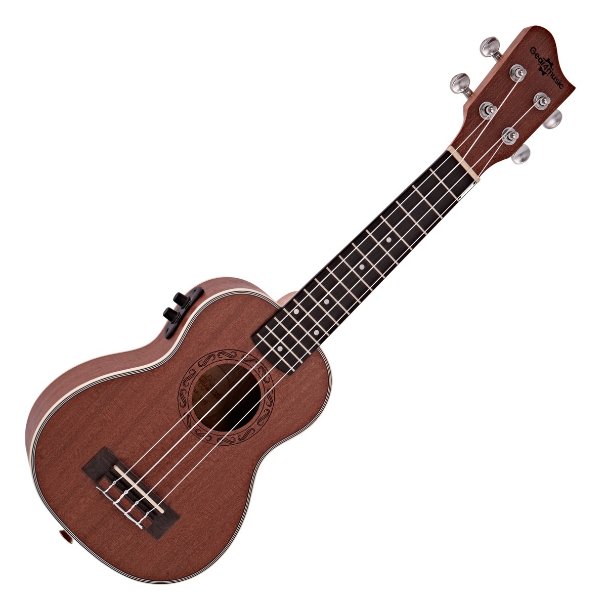 Sapele Soprano Electro-Ukulele by Gear4music