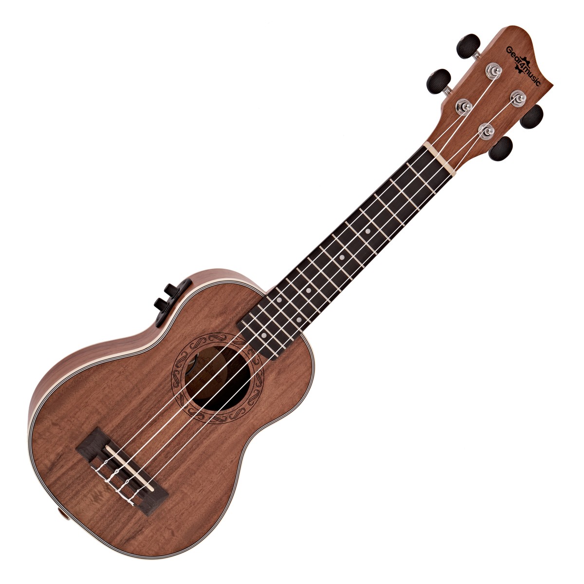 Koa Soprano Electro-Ukulele by Gear4music