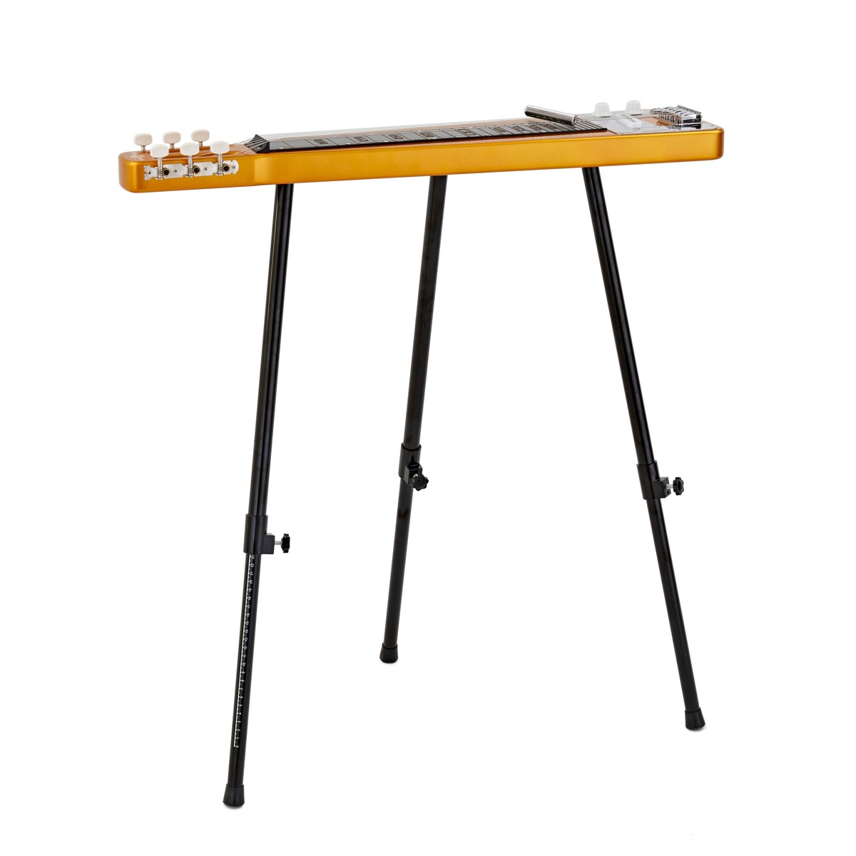 Lap Steel Guitar Slide and Stand by Gear4music Gold
