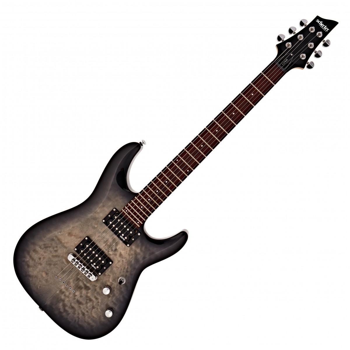 Schecter C-6 Plus Electric Guitar Charcoal Burst