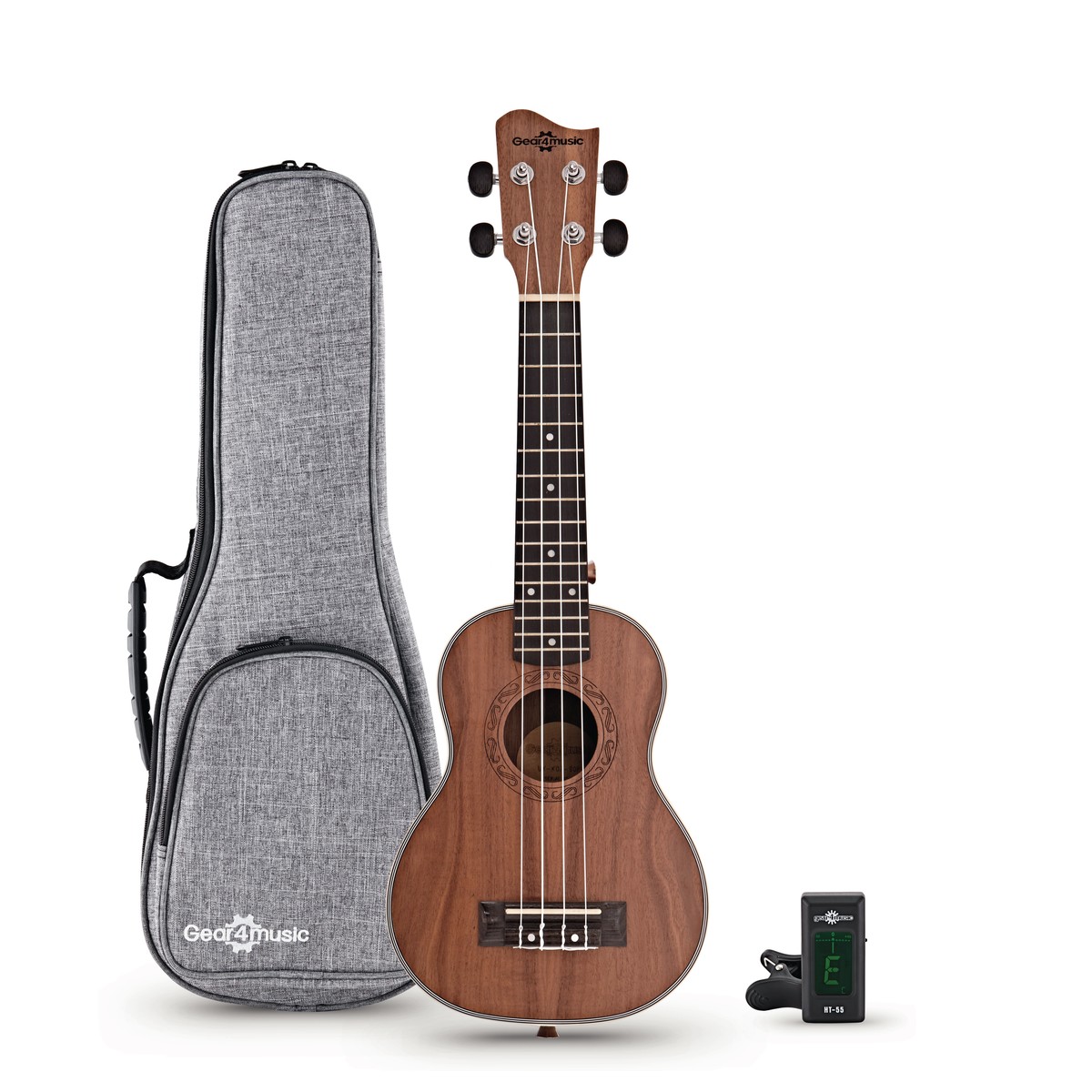 Koa Soprano Ukulele Pack by Gear4music
