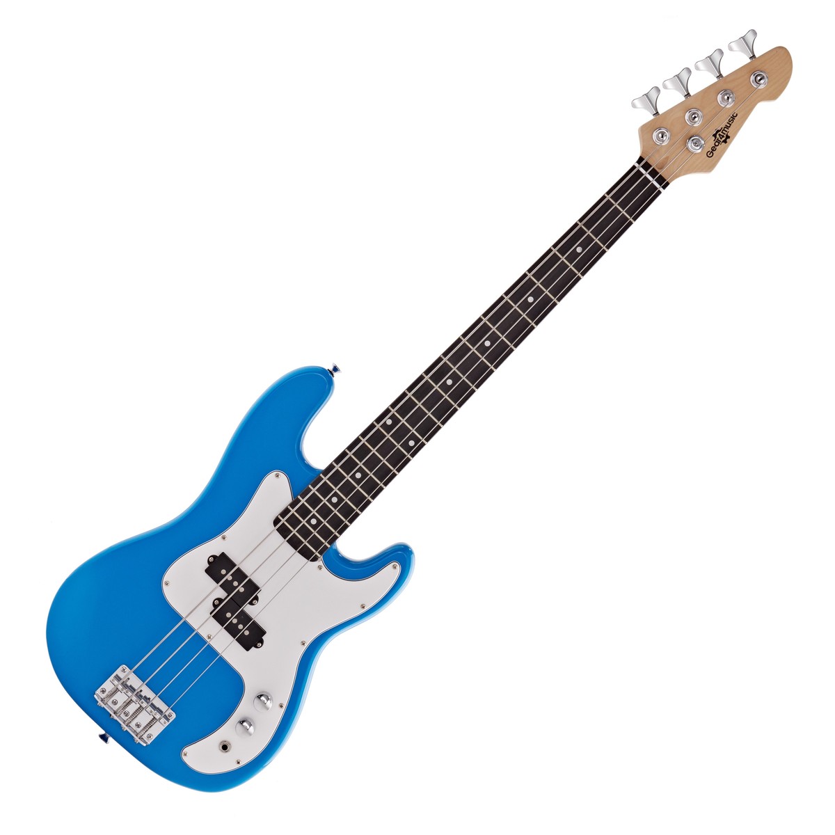 3/4 LA Bass Guitar by Gear4music Blue