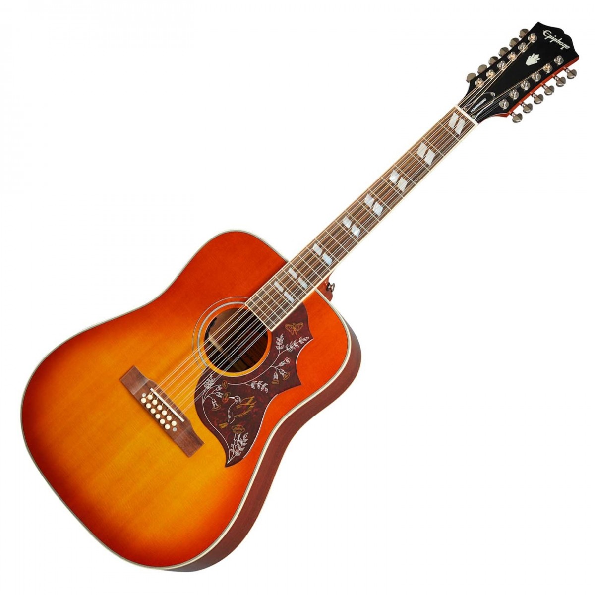 Epiphone Inspired by Gibson Hummingbird 12-String Aged Sunburst Gloss
