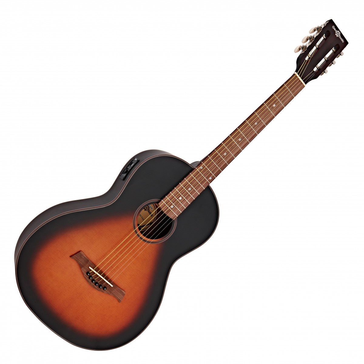 Parlour Electro-Acoustic Guitar by Gear4music Vintage Sunburst