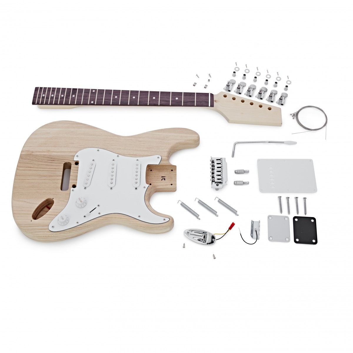 Guitarworks Duo-Cutaway DIY Electric Guitar Kit Ash Body