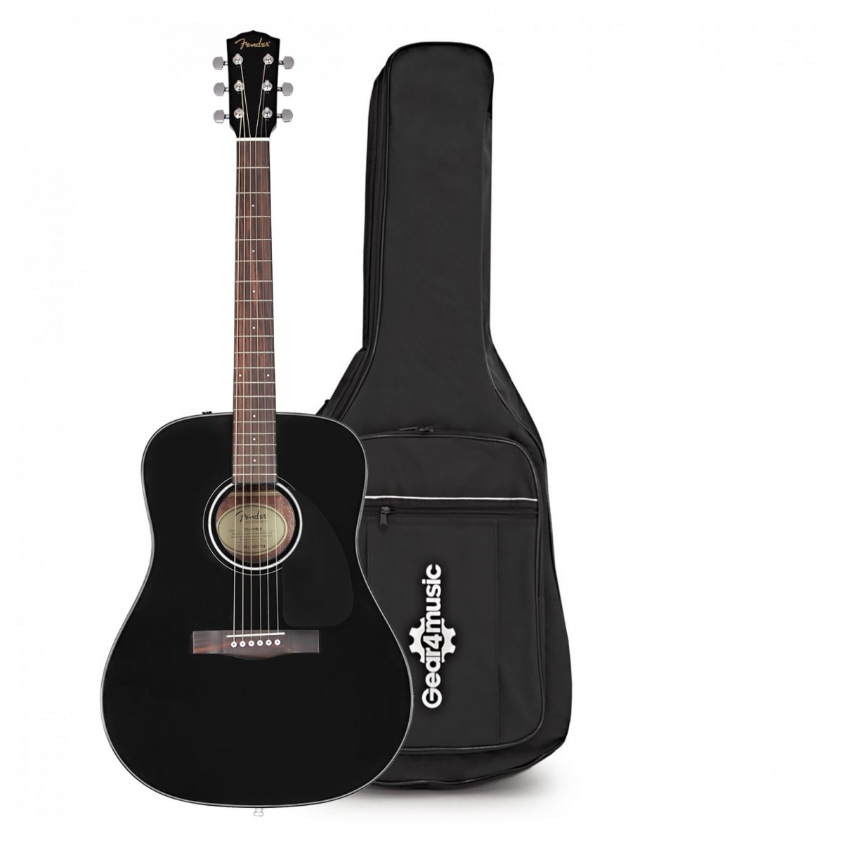 Fender CD-60 V3 Black with Gig Bag