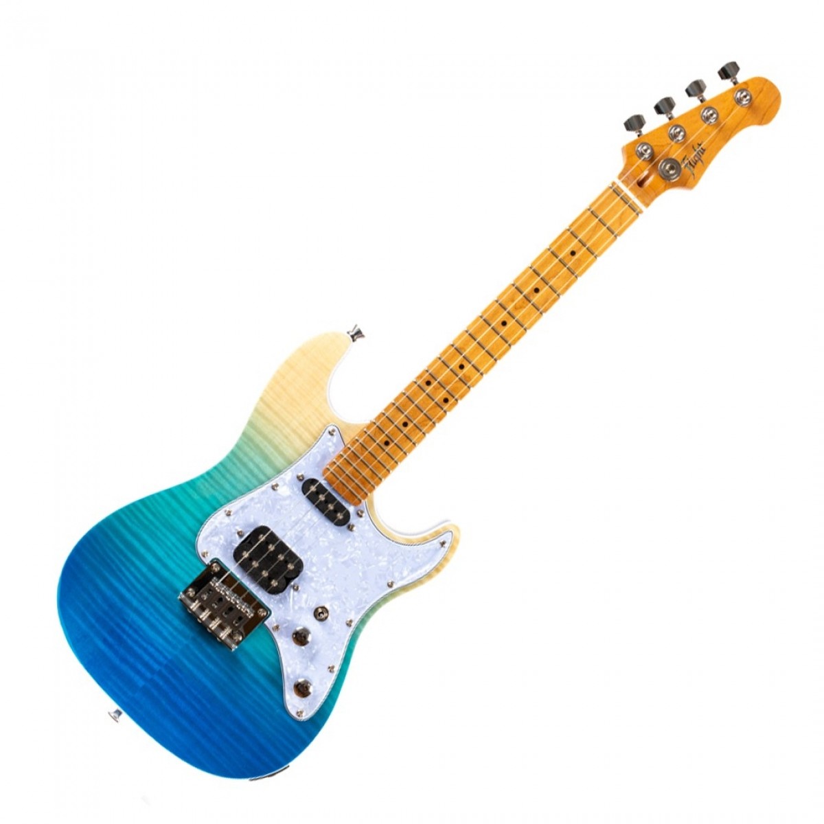 Flight Pathfinder Tenor Electric Ukulele Trans Blue