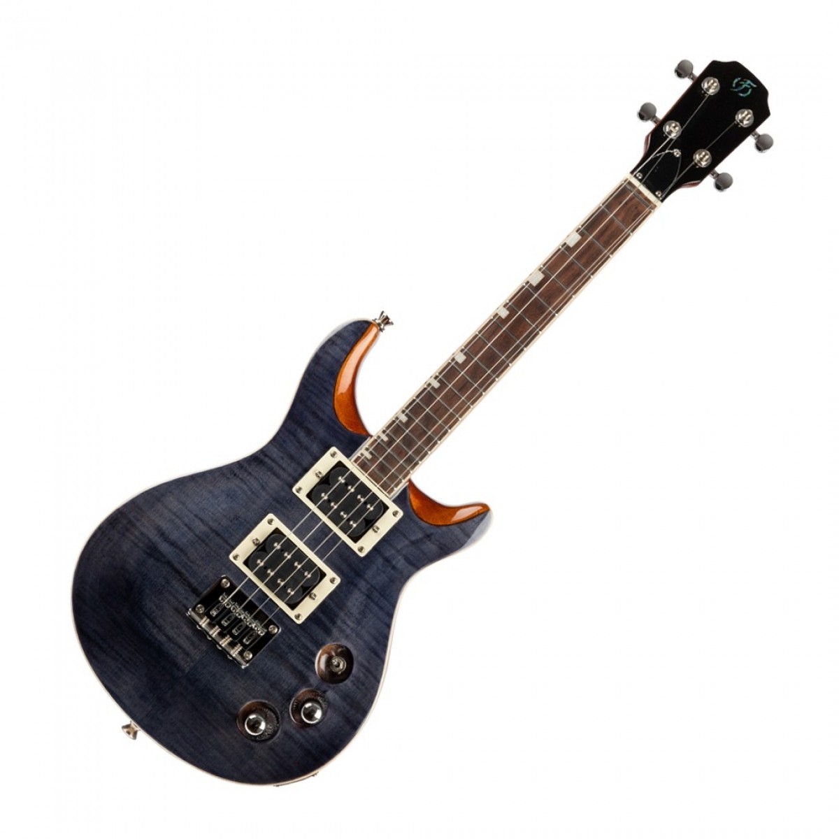 Flight Vanguard Tenor Electric Ukulele Trans Black