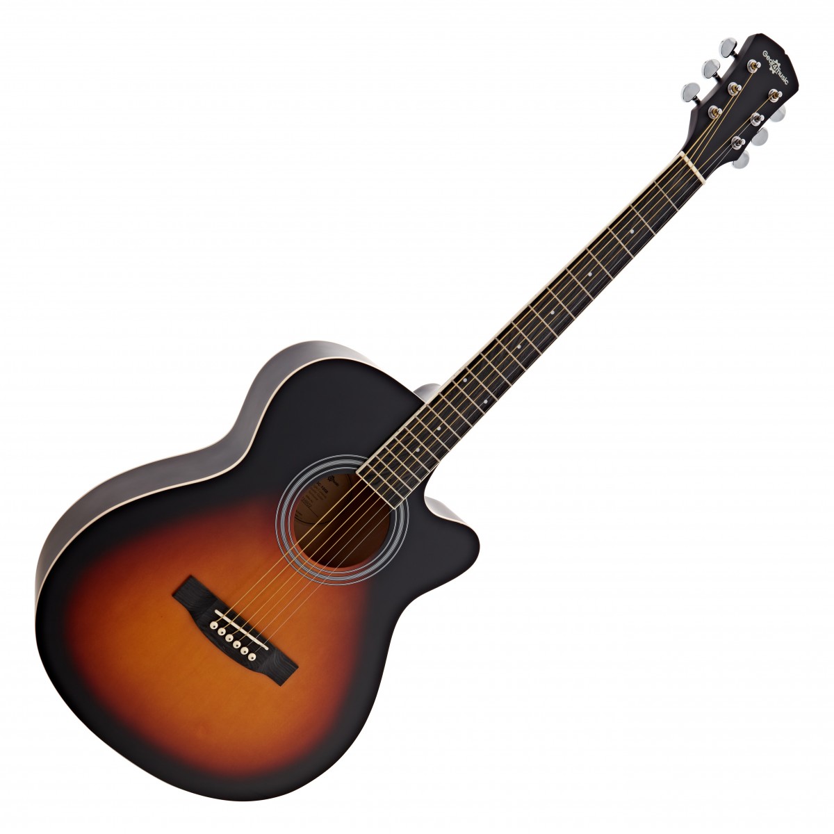 Single Cutaway Acoustic Guitar by Gear4music Sunburst