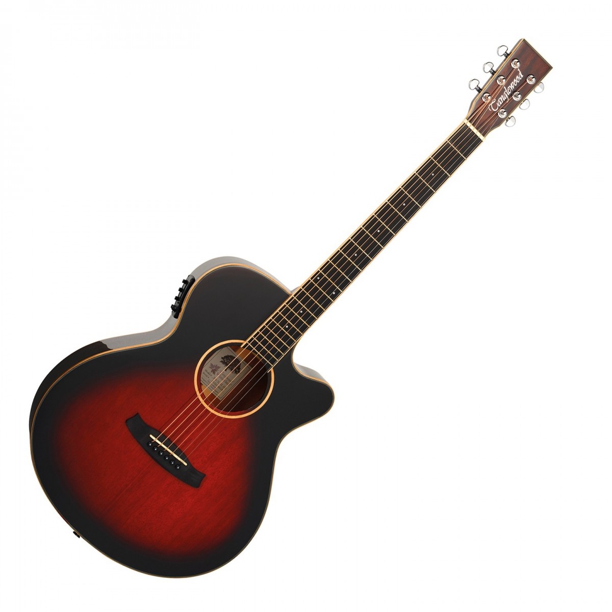 Tanglewood TW4TLCE Winterleaf Thinline Super Folk Electro Acoustic Autumn Vintage Burst Gloss