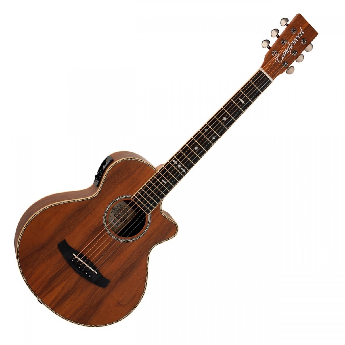 Tanglewood TRU2-CE-AW Reunion Travel Electro Acoustic All Black Walnut