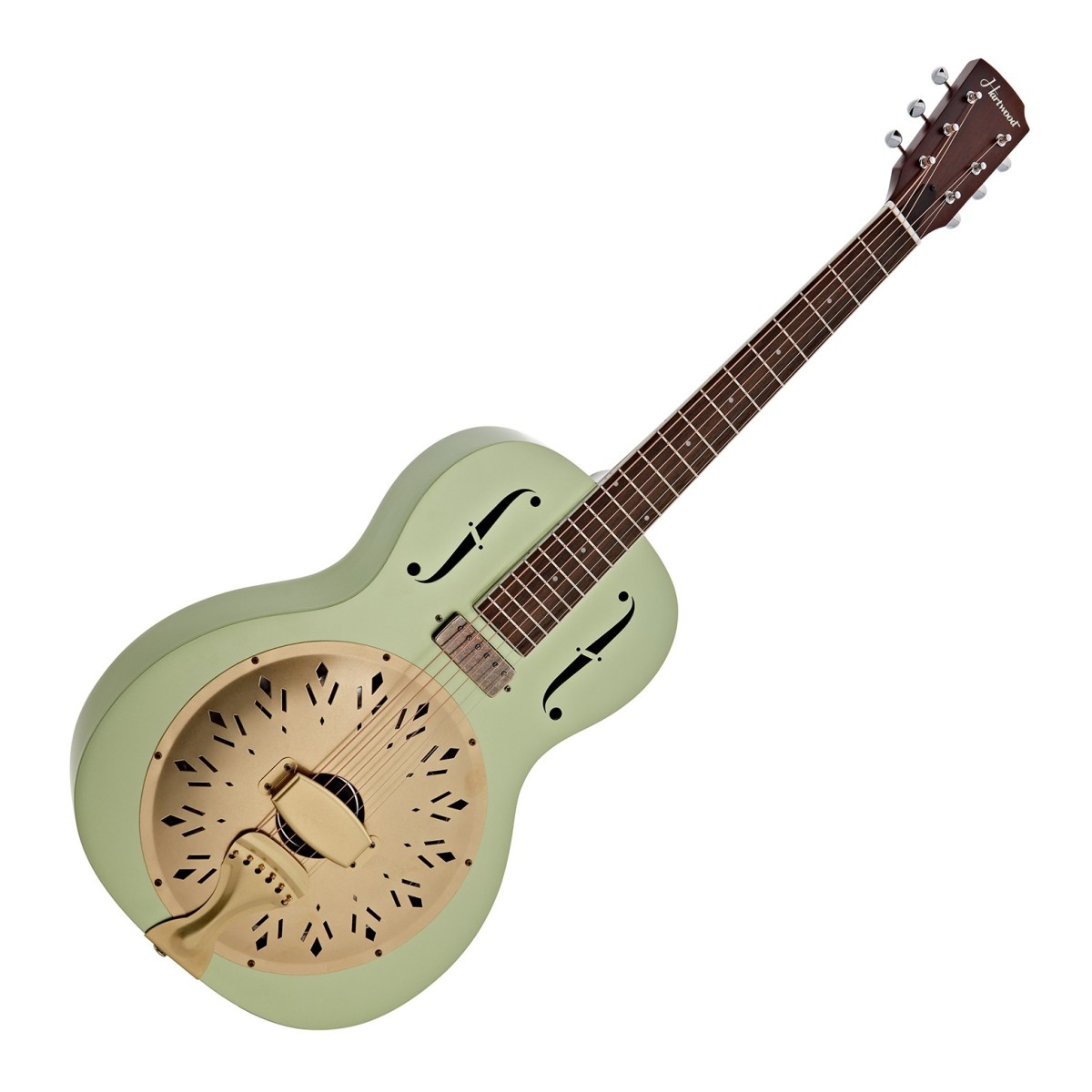 Hartwood Electro Resonator Guitar Metallic Green