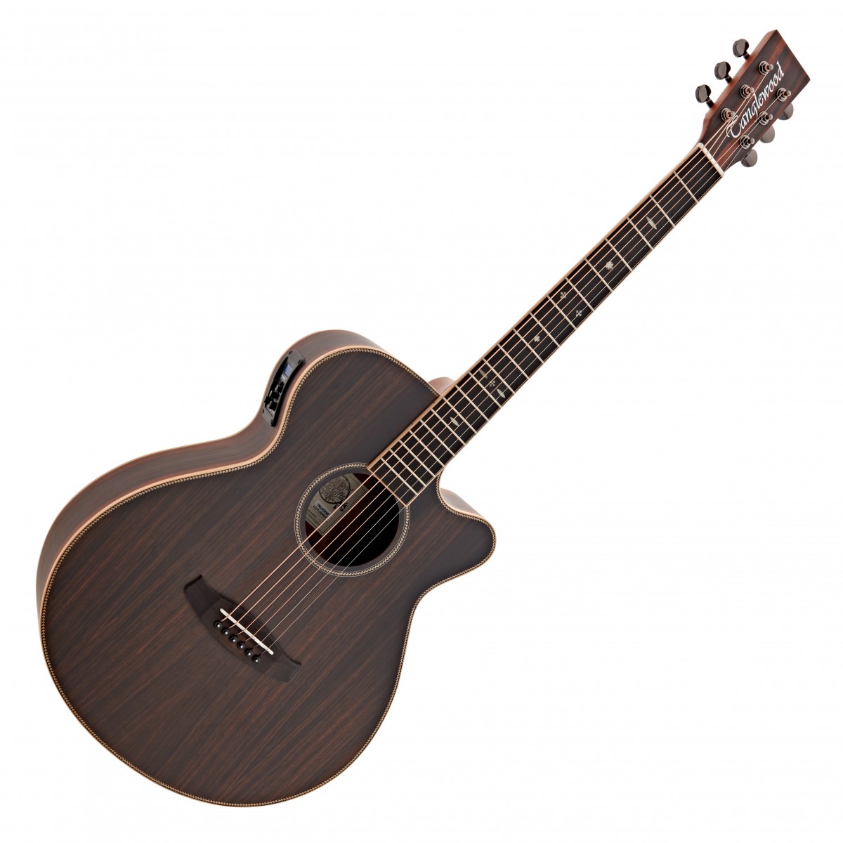 Tanglewood TRU4CEAE Reunion Pro Series Super Folk Electro Acoustic Ebony