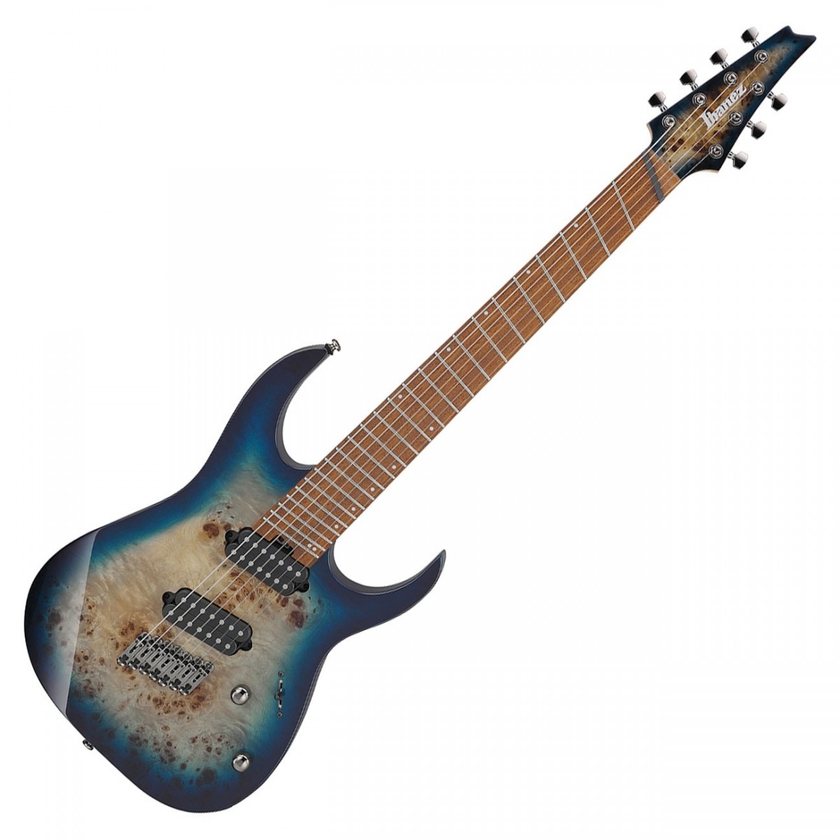 Ibanez RGMS7PB 7 String Multi Scale Cosmic Blue Star Burst