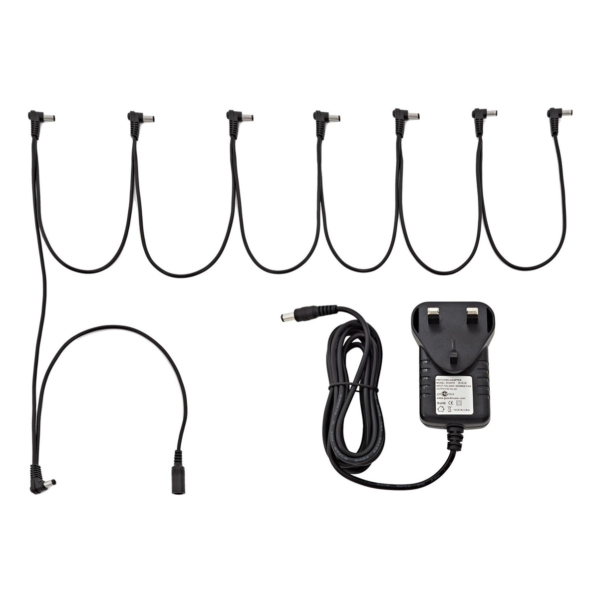 8 Way Daisy Chain Cable and 9V Power Supply by Gear4music