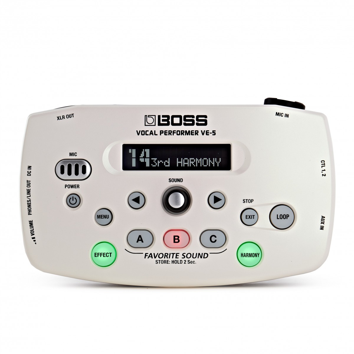 Boss VE-5 Vocal Performer Vocal Processor White