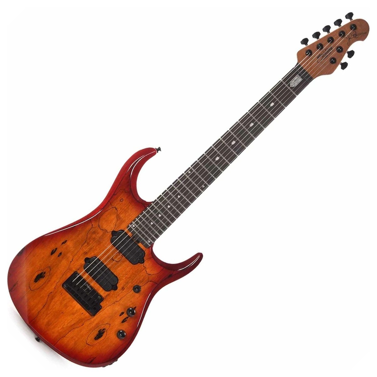 Sterling John Petrucci JP157D Spalted Maple Blood Orange Burst