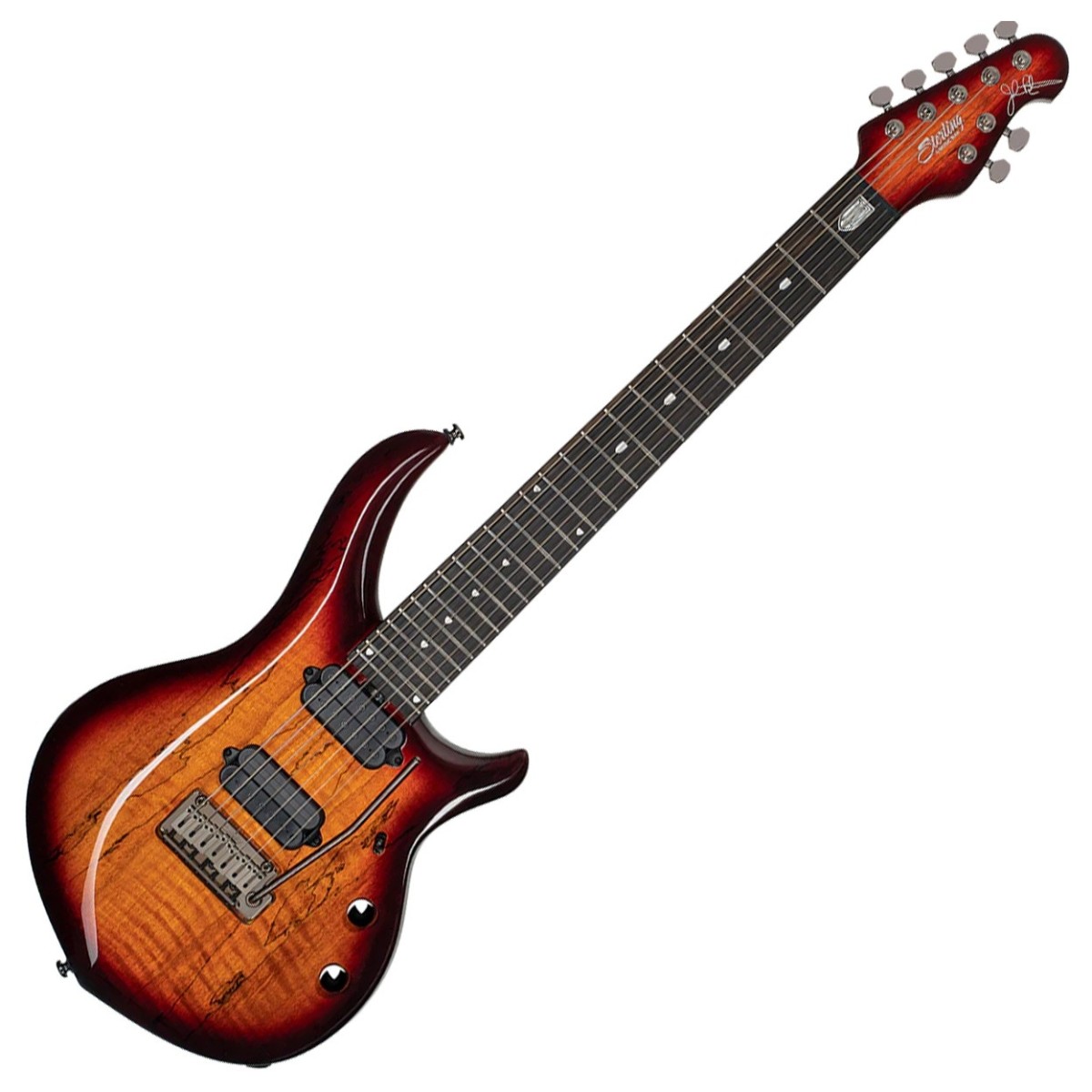 Sterling Majesty MAJ270X Spalted Maple Blood Orange Burst