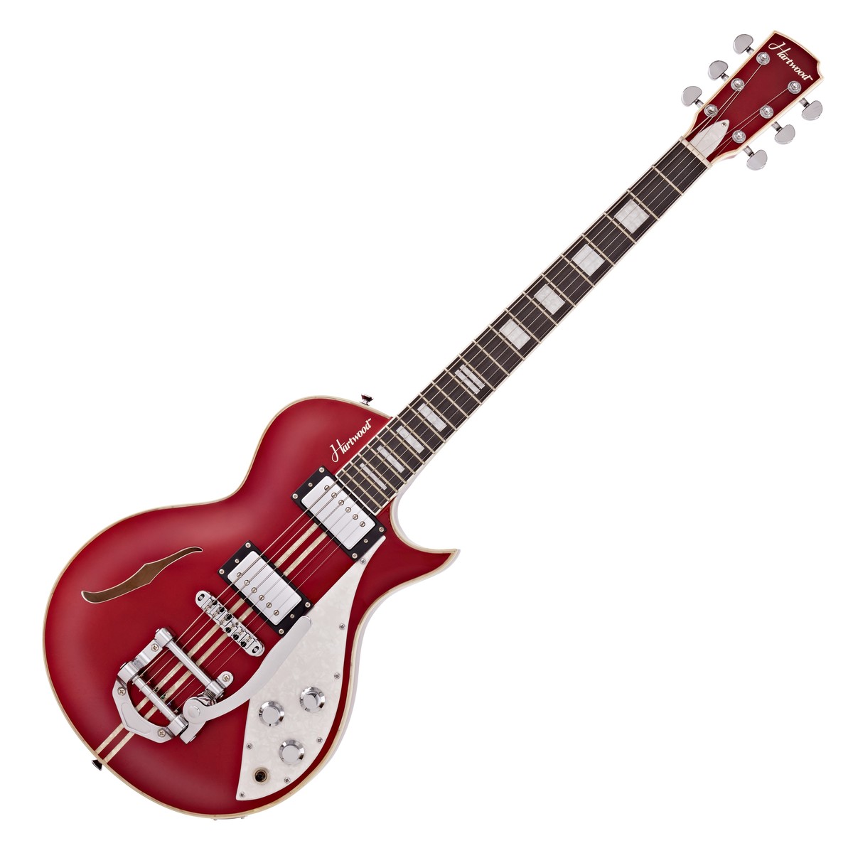 Hartwood Speedway Vibrato Electric Guitar Lipstick Red