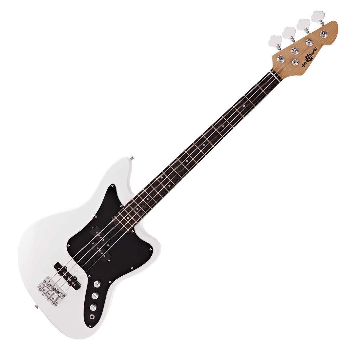 Seattle Bass Guitar by Gear4music White
