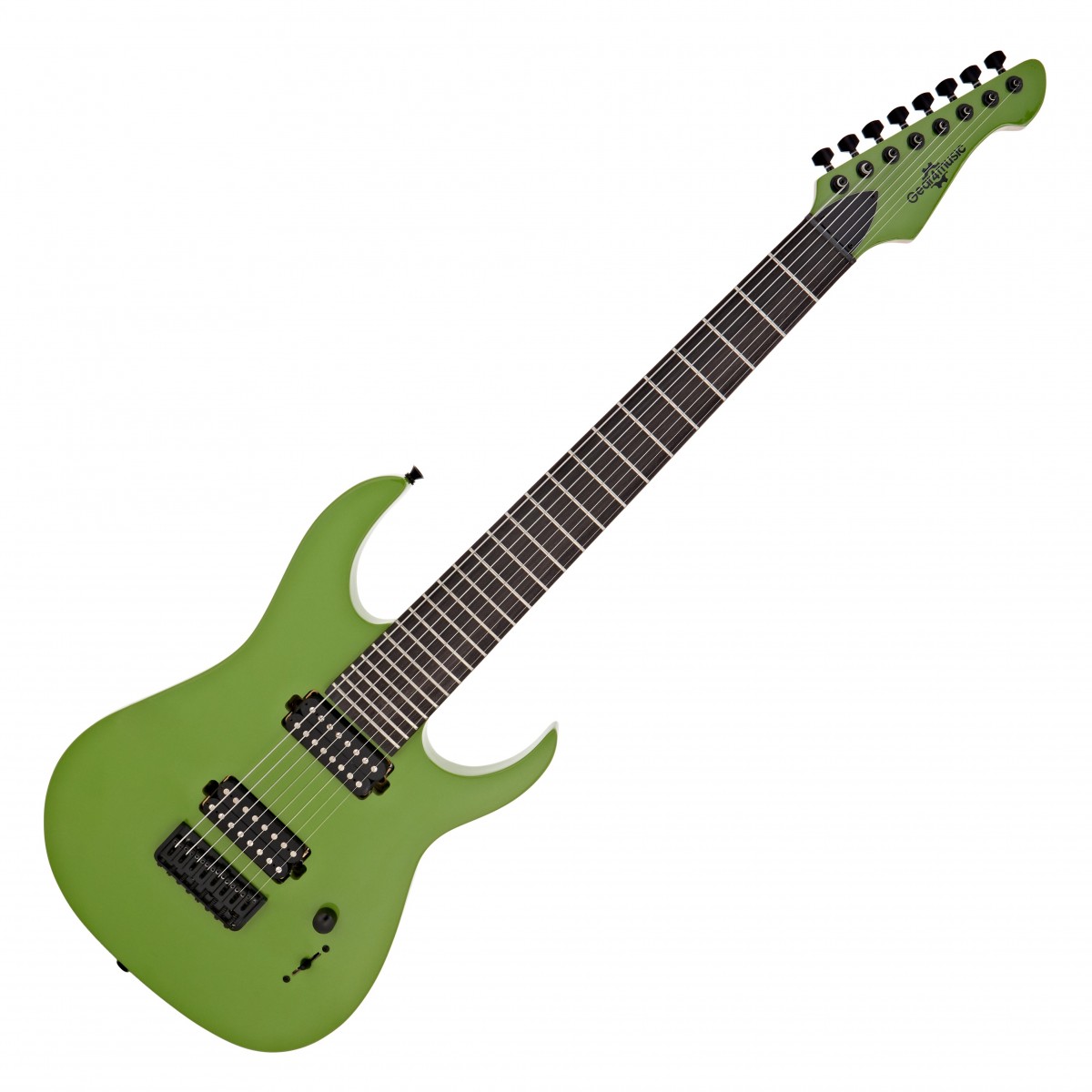 Harlem S 8-String Electric Guitar by Gear4music Slime Green
