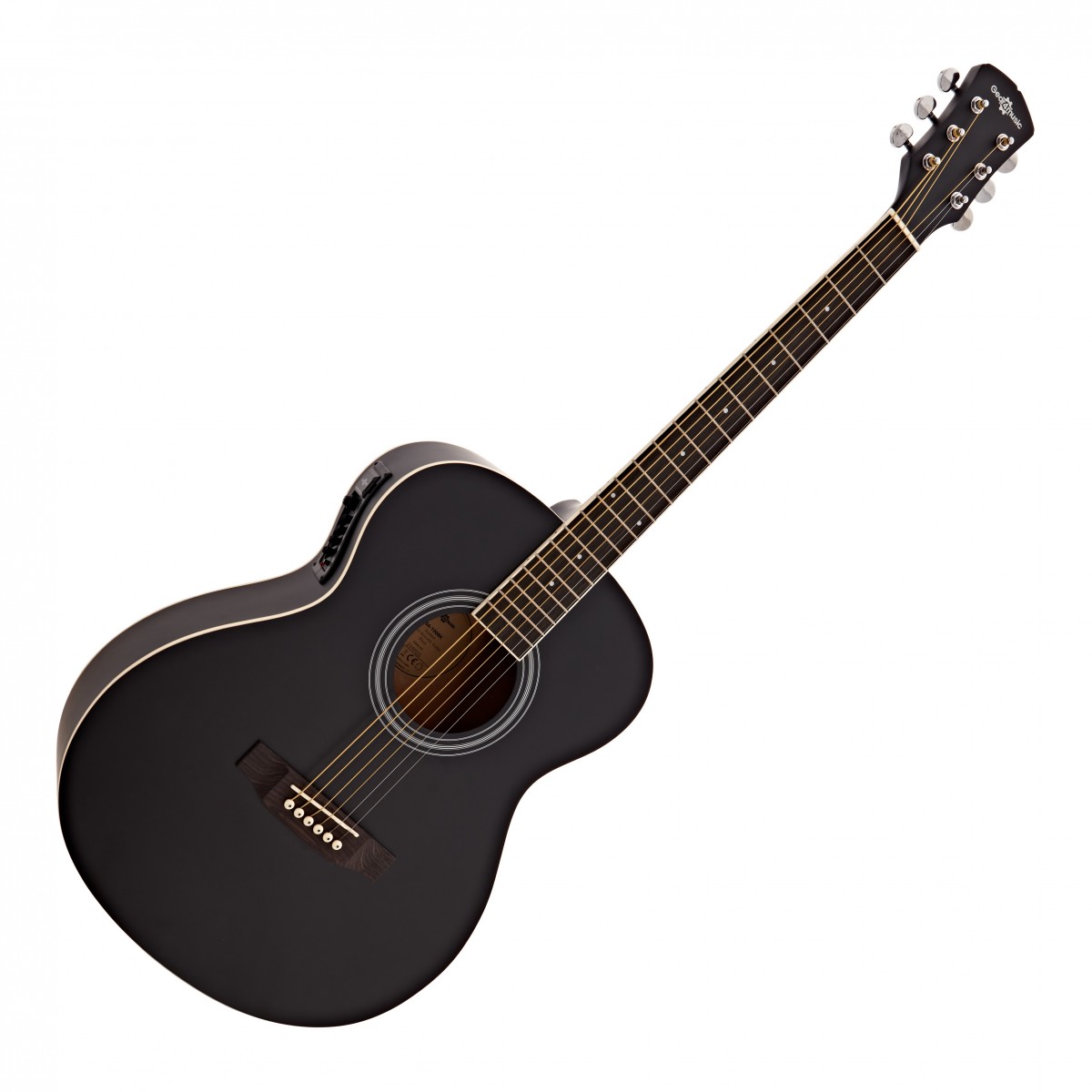 Student Electro Acoustic Guitar by Gear4music Black