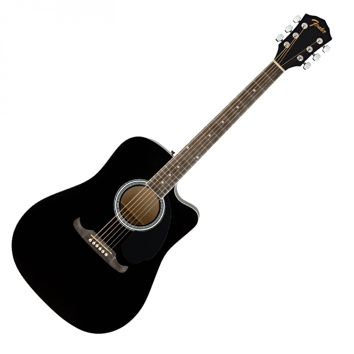 Fender FA-125CE Dreadnought Electro Acoustic WN Black