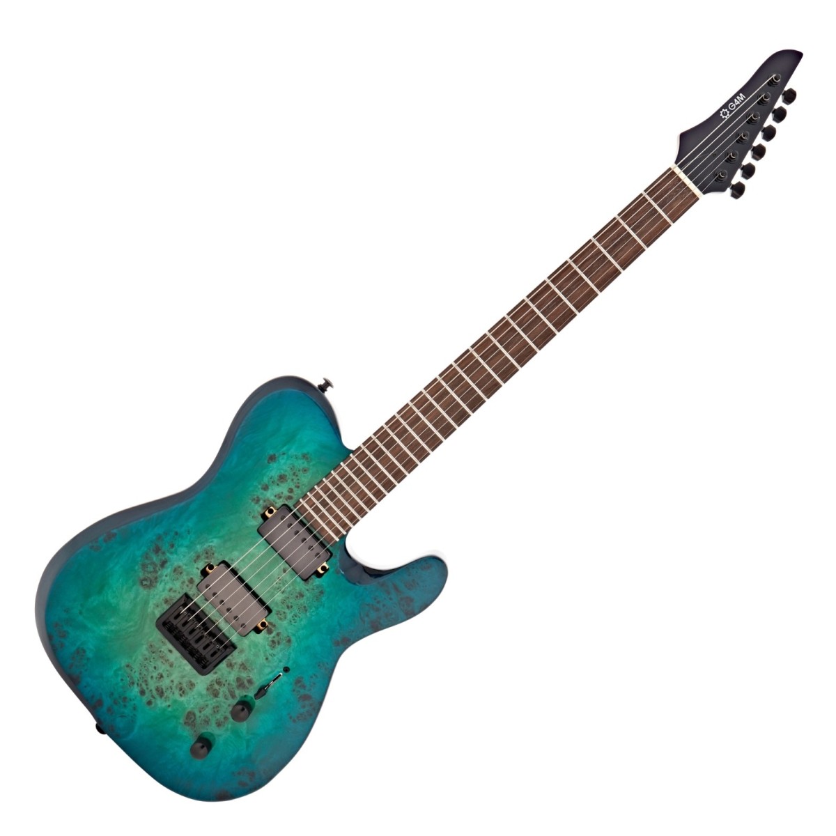G4M 734 Pro Electric Guitar Galaxy Burl Burst