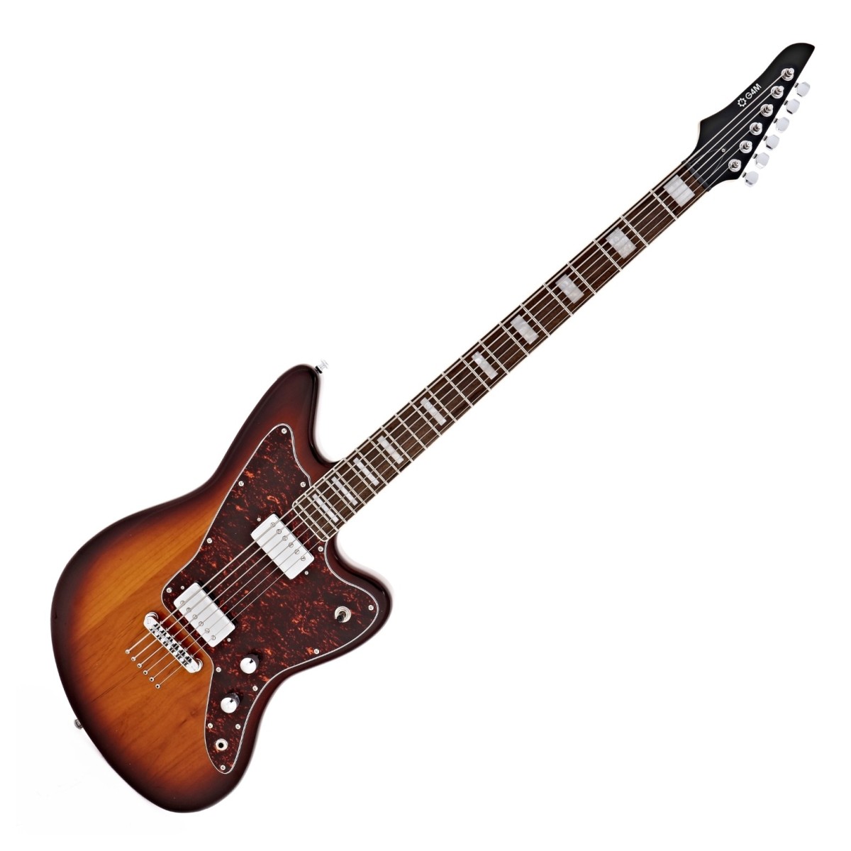 G4M 638 Baritone VI Electric Guitar Tobacco Sunburst