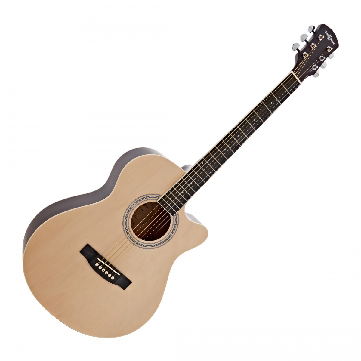 Single Cutaway Acoustic Guitar by Gear4music Natural