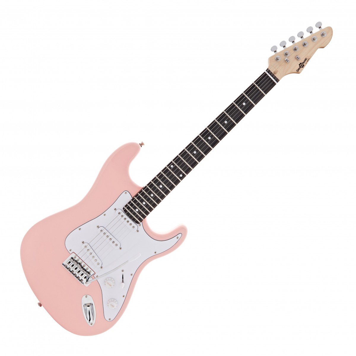 LA Electric Guitar by Gear4music Pink