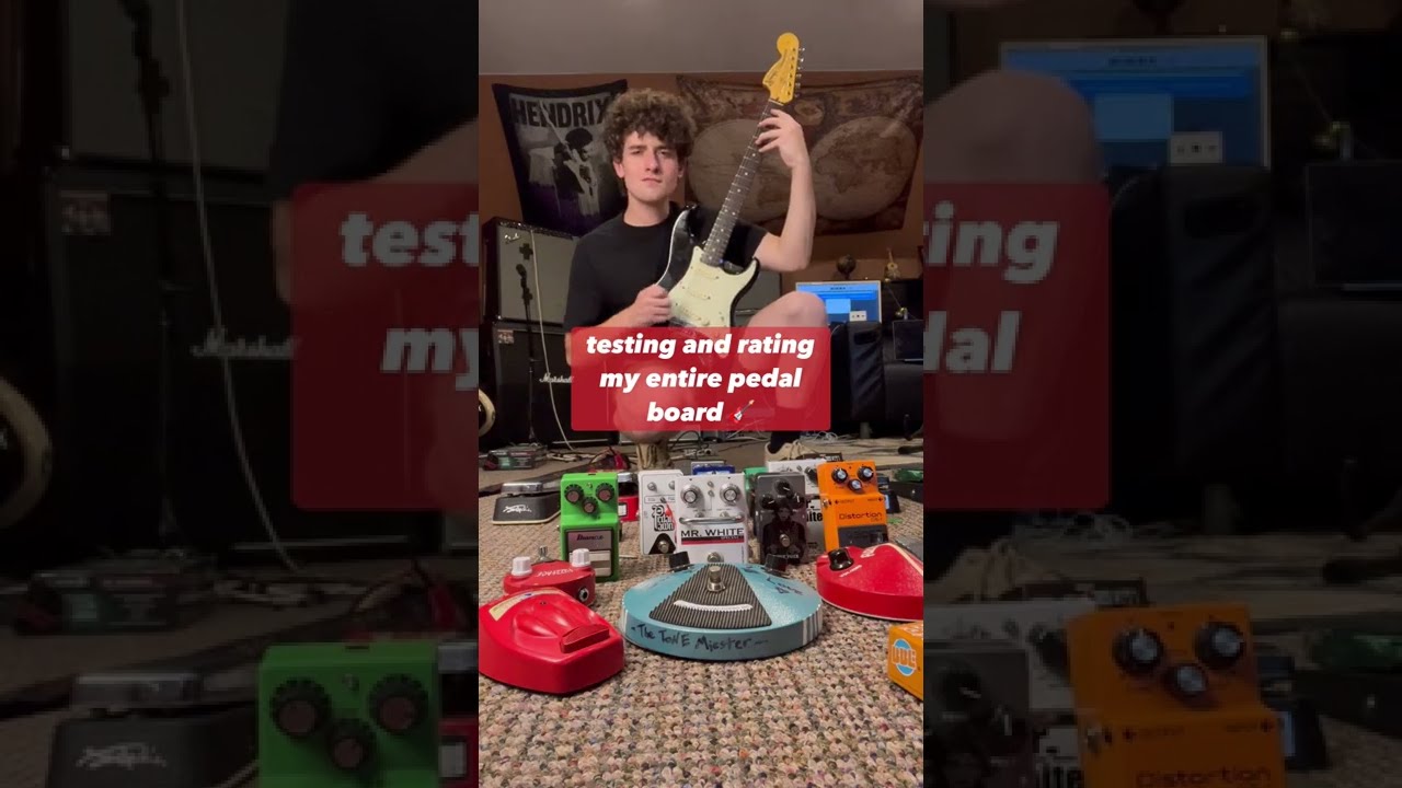 Guitar Effect Pedal TV – Testing & Rating My ENTIRE Pedal Board #shorts