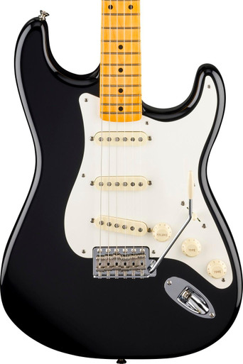 Fender American Vintage II '57 Stratocaster in Black with Maple Neck - Image 1