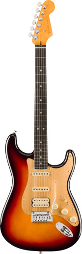 Fender American Ultra II Stratocaster HSS Ebony Fingerboard in Ultraburst - Image 2