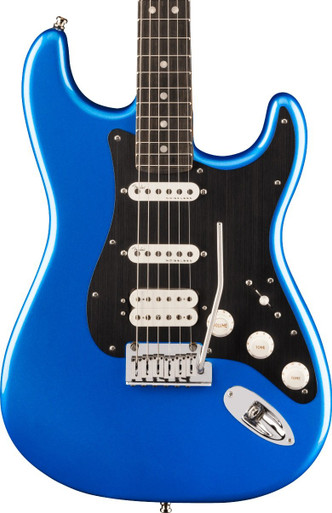 Fender American Ultra II Stratocaster HSS Ebony Fingerboard in Noble Blue - Image 1