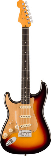 Fender American Ultra II Stratocaster Left Handed Ebony Fingerboard in Ultraburst - Image 2