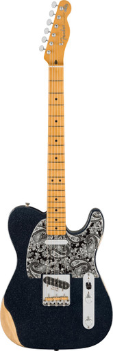 Fender Brad Paisley Road Worn Telecaster in Black Sparkle - Image 2