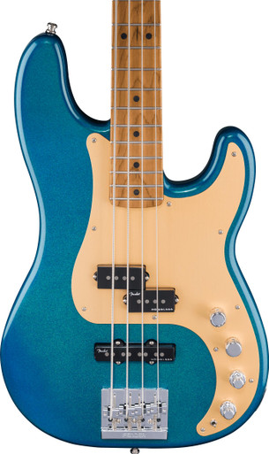 Fender Limited Edition American Ultra II Precision Bass Guitar in Aurora - Image 2