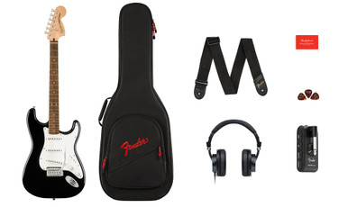 Squier Affinity Series Stratocaster Mustang Micro Pack in Black