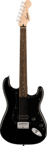 Squier Sonic Stratocaster HT H Laurel Fingerboard Black Pickguard Black - Image 3