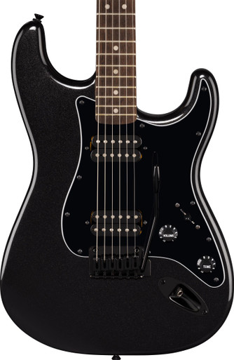 Squier FSR Affinity Stratocaster HH in Metallic Black w Matching Headstock - Image 1