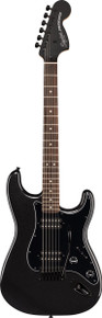 Squier FSR Affinity Stratocaster HH in Metallic Black w Matching Headstock - Image 3