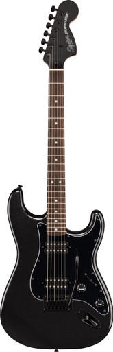 Squier FSR Affinity Stratocaster HH in Metallic Black w Matching Headstock - Image 2