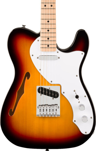 Squier Affinity Series Telecaster Thinline in 3-Color Sunburst - Image 1